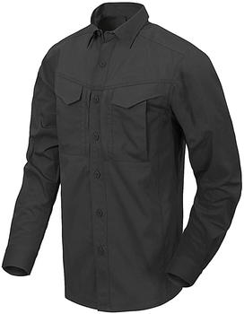 Helikon-Tex® Defender Mk2 Shirt Long Sleeve PolyCotton Ripstop black
