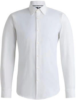 Hugo Boss Regular-Fit Hemd aus funktionalem Stretch-Twill - Style P-JOE-kent-C1-222 50532287 Weiß