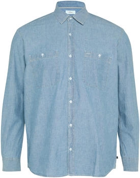 S.Oliver Baumwollhemd Chambray blau 2159004 54Y4