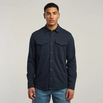 G-Star Jersey Hemd Marine Pockets Dunkelblau D26765-C784-C742