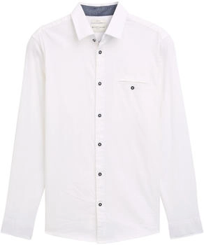 Tom Tailor Stretch-Hemd Struktur white