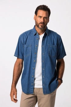 JP 1880 Denimhemd Halbarm blue denim 4XT