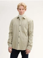 Tom Tailor Denim Twill Hemd Beige XXL male