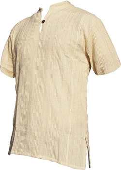 Panasiam Fischerhemd kurzarm Thai Yoga Shirt alternativ Naturhemd FAIR