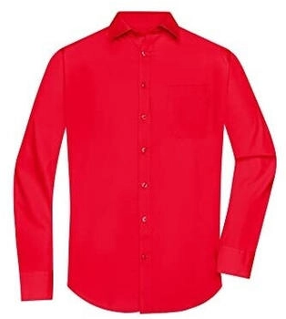 James & Nicholson Langarm Hemd JN678 rot