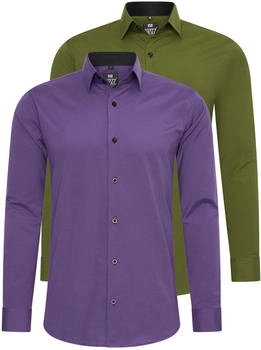 Rusty Neal Langarmhemd Slim-Fit lila grün Freizeithemd · Bewertung: 4.6 ...
