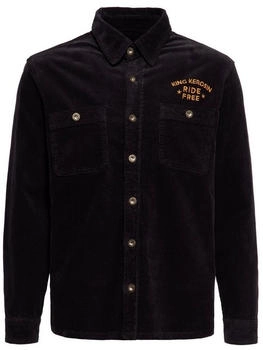 King Kerosin Cord Workwear Hemd 'Ride Free' KKI35023