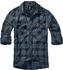 Brandit Checkshirt Langarmhemd blau grau schwarz