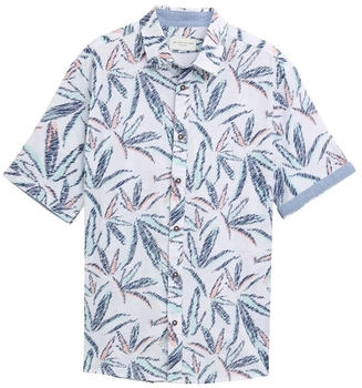 Tom Tailor Comfort Fit Hemd mit Palmen-Print white multi leaf design (1045090)