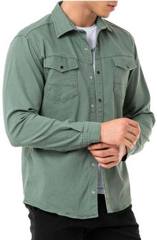 Redbridge Premium Denim Hemd Baumwolle khaki