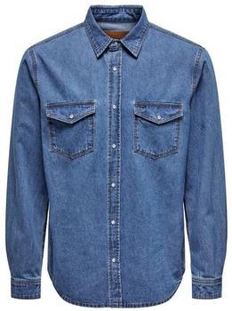 Only & Sons ONSBANE Denim Hemd Medium Blue Denim 22023247
