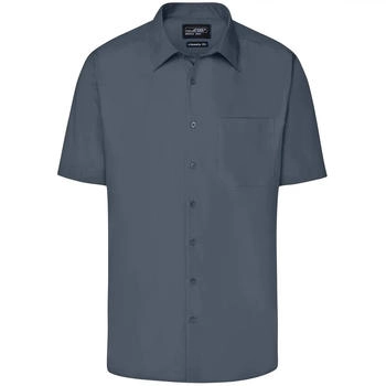 James & Nicholson Business Hemd kurzarm JN644 carbon