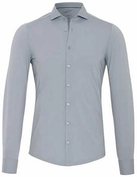 Pure Slim Fit Hemd Langarm Haifischkragen Stretch Struktur 45