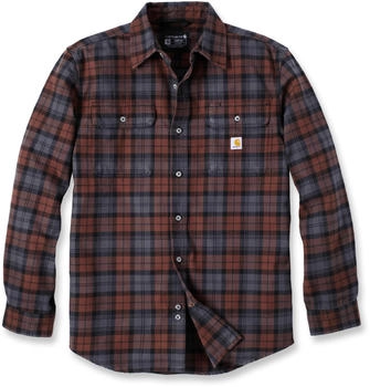 Carhartt Flannel L/S Plaid Shirt (106356) mocha