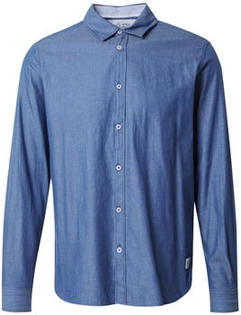 S.Oliver Regular Fit: Baumwollhemd mit Strukturmuster (2161415) blau