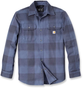 Carhartt Flannel L/S Plaid Shirt (106356) navy Carhartt Flannel L/S Plaid Shirt (106356) navy