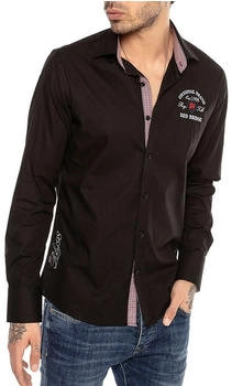 Redbridge Premium Hemd Langarm schwarz