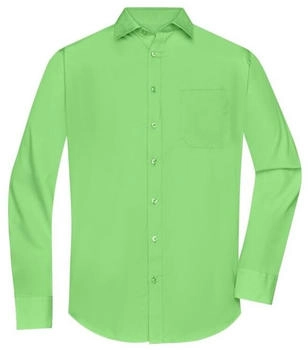 James & Nicholson Poplin Langarm JN678 lime-grün