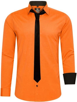 Rusty Neal Hemd Krawatte orange