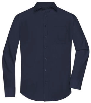James & Nicholson Shirt aus Mischgewebe navy