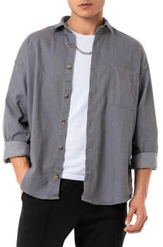 Redbridge Premium Denim Langarm Oversized grau