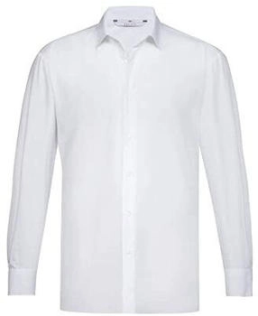 Greiff SIMPLE Herren Business-Hemd Langarm New-Kent weiß