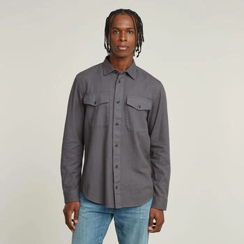 G-Star Marine Slim Hemd grau D24963-D454-C496