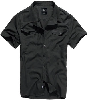 Brandit Hemd 'Roadstar' taubenblau schwarz