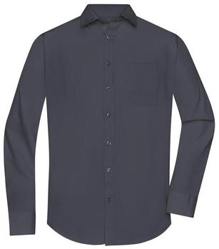 James & Nicholson Langarm Hemd JN678 Carbon