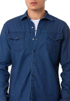 Redbridge Premium Denim Hemd Jeanshemd baumwolle dunkelblau