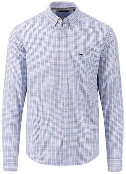 Fynch-Hatton Karohemd pink blau Casual Fit