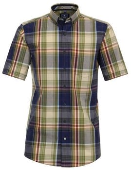 Redmond Casual Comfort Fit Hemd Kurzarm blau