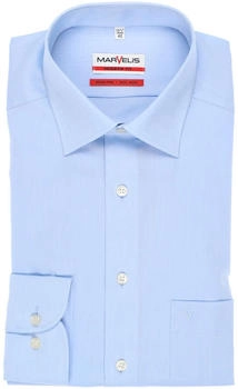 Marvelis Hemd Modern Fit Chambray hellblau