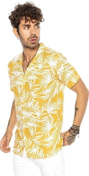 Redbridge Hawaii Hemd Kurzarm Mustard