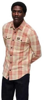 Superdry Cotton Worker Check Langarmhemd M4010717A-9YF-M