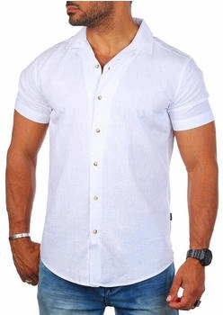 Carisma Leinen Baumwoll Mix Casual Hemd kurzarm regular fit 9212