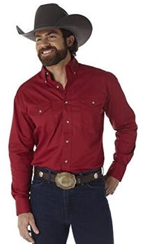Wrangler Herren-Basic-Hemd bemalt rot ausflug