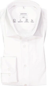 Seidensticker Hemd Slim Fit Langarm Baumwoll-Stretch wei&szlig;