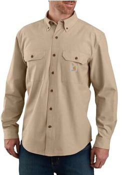 Carhartt Loose Fit Midweight Langarm-Arbeitshemd Dark Tan Chambray
