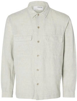 Selected SLHMADS-LINEN Overshirt LS NOOS reine Kaschmir