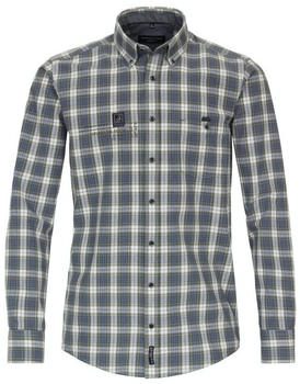 CASAMODA Kariertes Freizeithemd Casual Fit Button-Down-Kragen grün