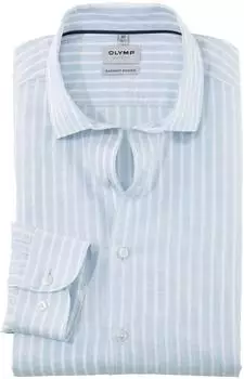 OLYMP Level Five garment washed body fit (2196-74-11) blau