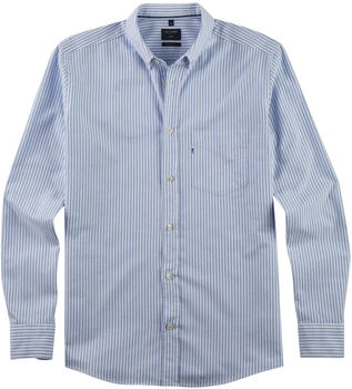 OLYMP Casual Freizeithemd Regular Fit Streifen (4066-74-15) blau