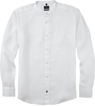 OLYMP Casual Leinenhemd Regular Fit Stehkragen (4072-74-00) wei&szlig;