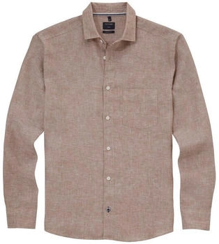 OLYMP Casual Leinenhemd Regular Fit Kent (4070-74-22) braun