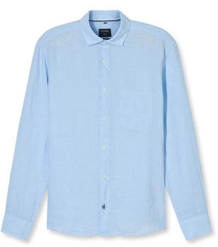OLYMP Casual Leinenhemd Regular Fit Kent (4070-74-10) blau