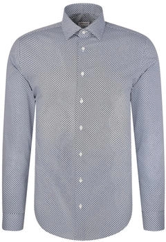 Seidensticker Twill Performance-Hemd Slim Druck (01.646390) blau