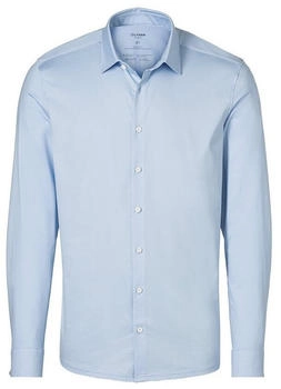 OLYMP No. Six 24/Seven Stretch Hemd aus Jersey Super Slim Kent (4841-44-10) blau