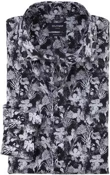 OLYMP Luxor Business Hemd Modern Fit Kent (1280-74-68) schwarz