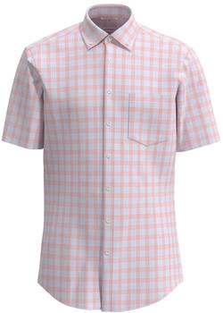 Seidensticker Twill Kurzarm Business Hemd Comfort mit Karo (01.346283) orange